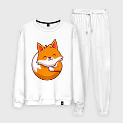 Костюм хлопковый мужской Orange fox, цвет: белый