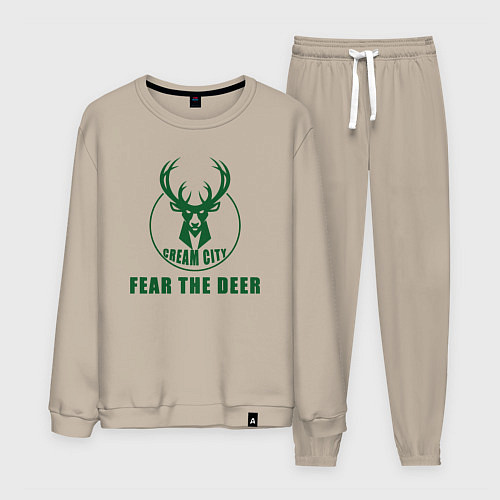 Мужской костюм Bucks cream city / Миндальный – фото 1