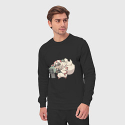 Костюм хлопковый мужской Опасная Фапута, цвет: черный — фото 2