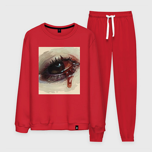 Мужской костюм Глаза, полные грусти / Красный – фото 1