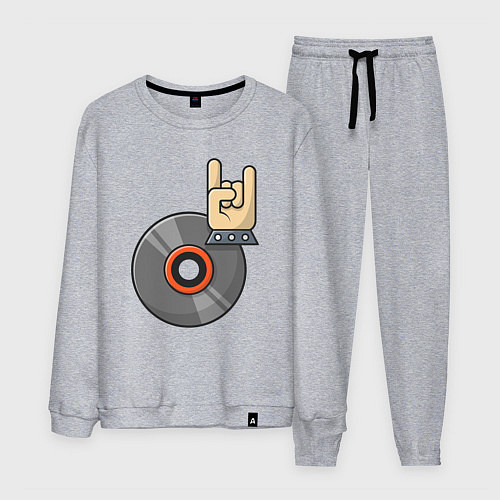 Мужской костюм Rock vinyl / Меланж – фото 1