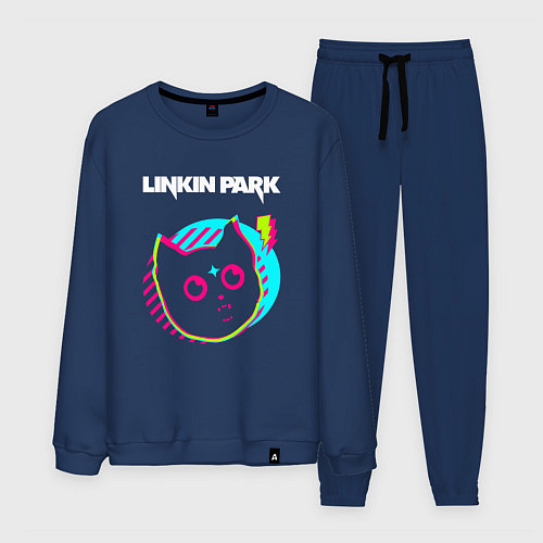 Мужской костюм Linkin Park rock star cat / Тёмно-синий – фото 1