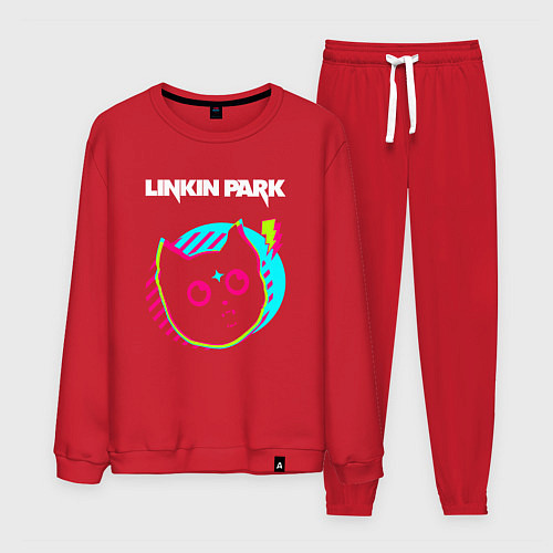 Мужской костюм Linkin Park rock star cat / Красный – фото 1