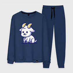 Костюм хлопковый мужской Козлёнок, цвет: тёмно-синий