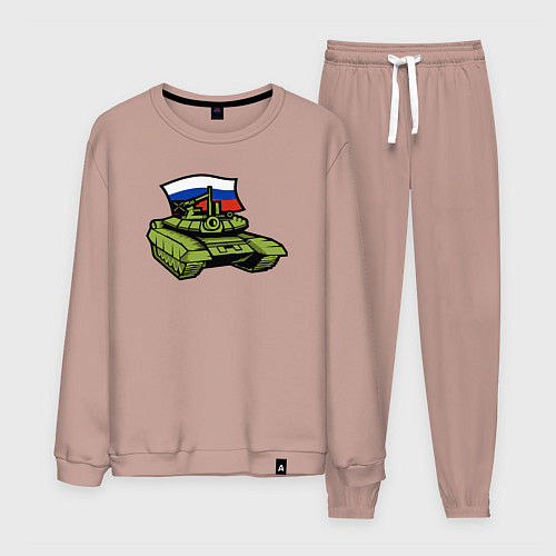 Мужской костюм Russian tank / Пыльно-розовый – фото 1