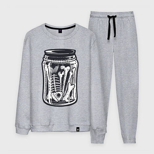 Мужской костюм Кости в банке / Меланж – фото 1
