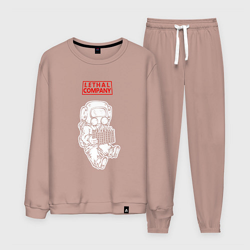 Мужской костюм Lethal Company: Worker / Пыльно-розовый – фото 1