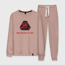 Костюм хлопковый мужской Command & Conquer: Братство НОД, цвет: пыльно-розовый
