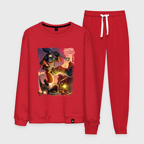 Мужской костюм Lethal Сompany: Running Fugu / Красный – фото 1