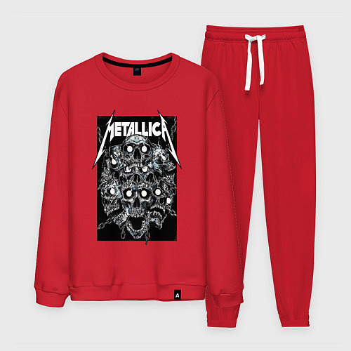 Мужской костюм Metallica - skulls / Красный – фото 1