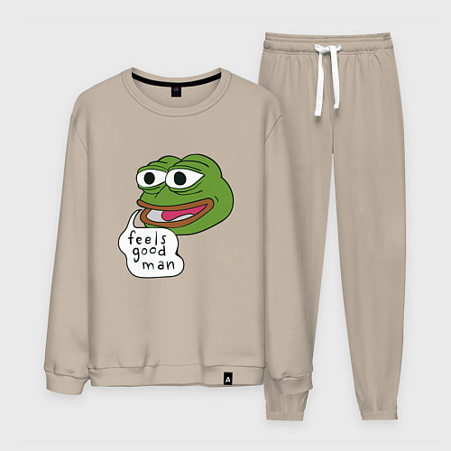 Мужской костюм Pepe feels good man / Миндальный – фото 1