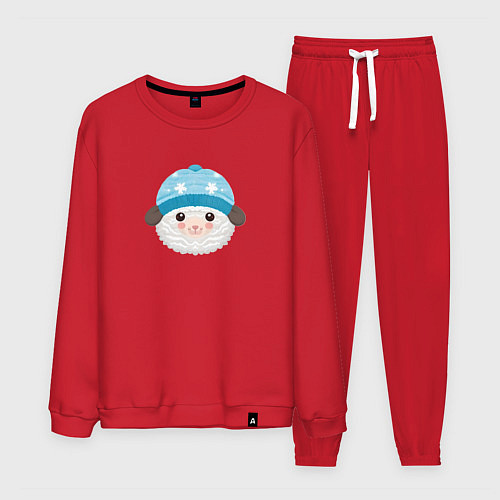 Мужской костюм Маленькая овечка / Красный – фото 1