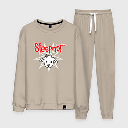 Костюм хлопковый мужской Sleepnot, цвет: миндальный