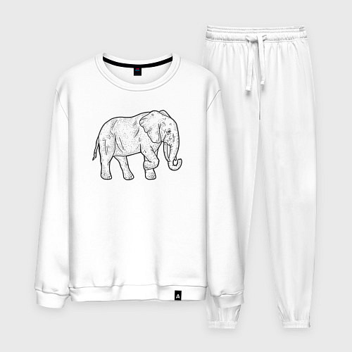 Мужской костюм Elephant / Белый – фото 1