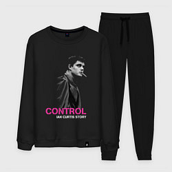 Костюм хлопковый мужской Joy Division - Control film, цвет: черный