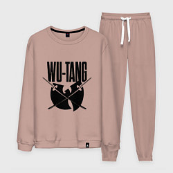 Костюм хлопковый мужской Wu tang catana, цвет: пыльно-розовый