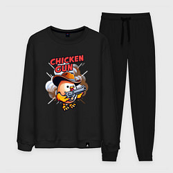 Костюм хлопковый мужской Chicken Gun - chicken, цвет: черный