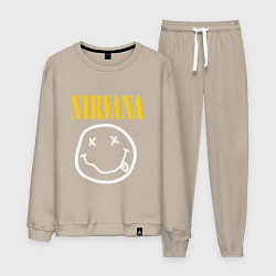 Костюм хлопковый мужской Nirvana original, цвет: миндальный