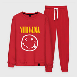 Костюм хлопковый мужской Nirvana original, цвет: красный