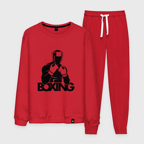 Мужской костюм Boxing art / Красный – фото 1