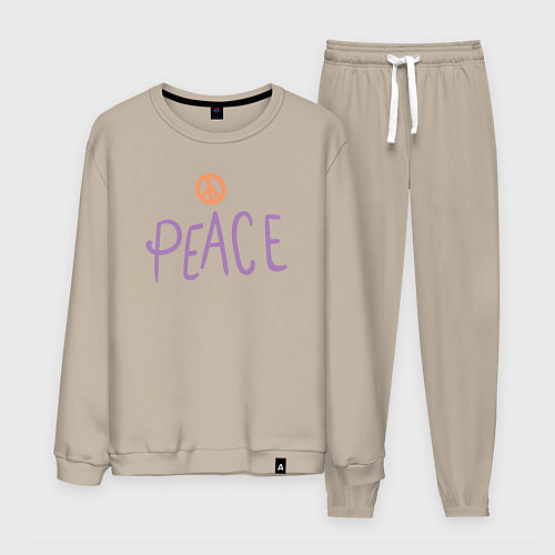 Мужской костюм My peace / Миндальный – фото 1