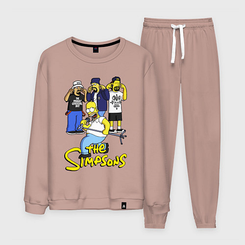 Мужской костюм Simpsons - Cypress hill / Пыльно-розовый – фото 1