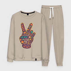 Мужской костюм Free love peace