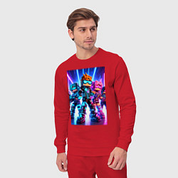 Костюм хлопковый мужской Minecraft - characters ai art, цвет: красный — фото 2