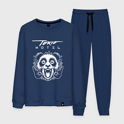 Костюм хлопковый мужской Tokio Hotel rock panda, цвет: тёмно-синий