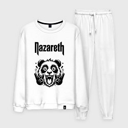 Костюм хлопковый мужской Nazareth - rock panda, цвет: белый