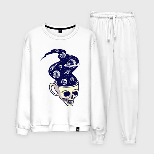 Мужской костюм Dead drink space skull / Белый – фото 1