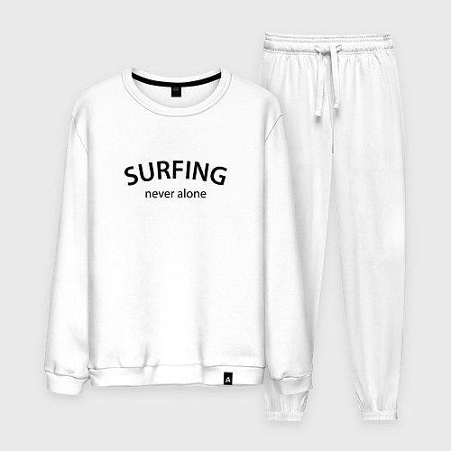 Мужской костюм Surfing never alone / Белый – фото 1