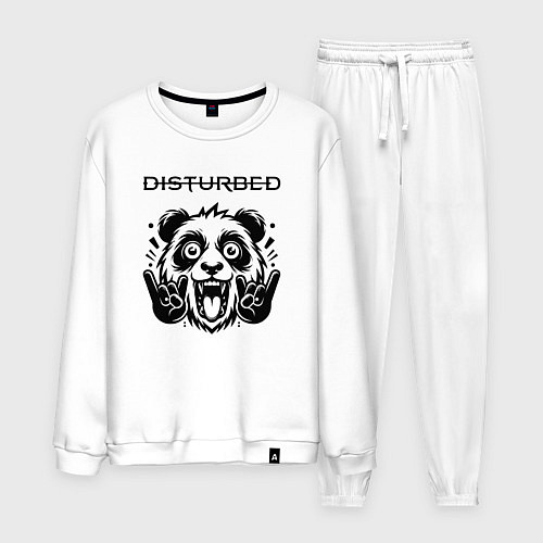Мужской костюм Disturbed - rock panda / Белый – фото 1