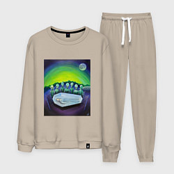 Костюм хлопковый мужской Спящая красавица 3000 и Инопланетяне, цвет: миндальный