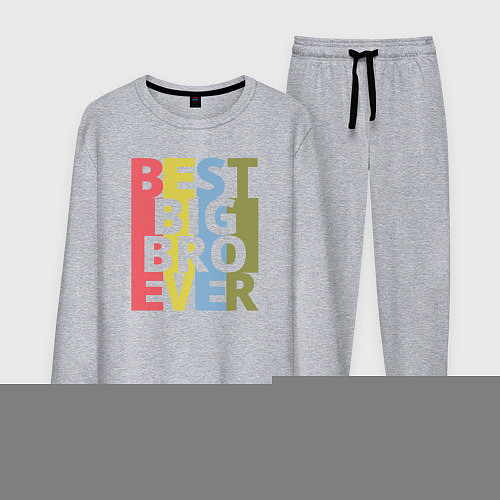 Мужской костюм Лучший старший брат на свете / Меланж – фото 1