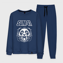 Костюм хлопковый мужской Sum41 rock panda, цвет: тёмно-синий