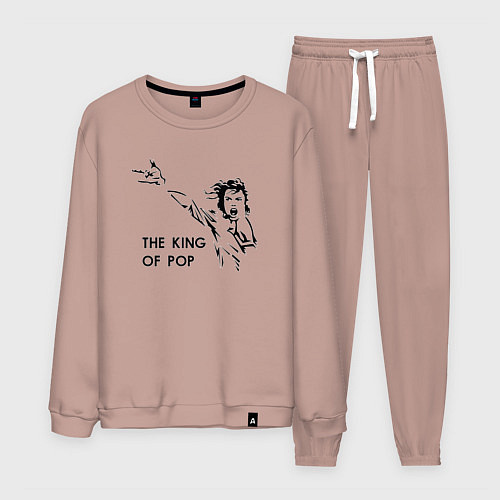 Мужской костюм Michael Jackson - the king of pop / Пыльно-розовый – фото 1
