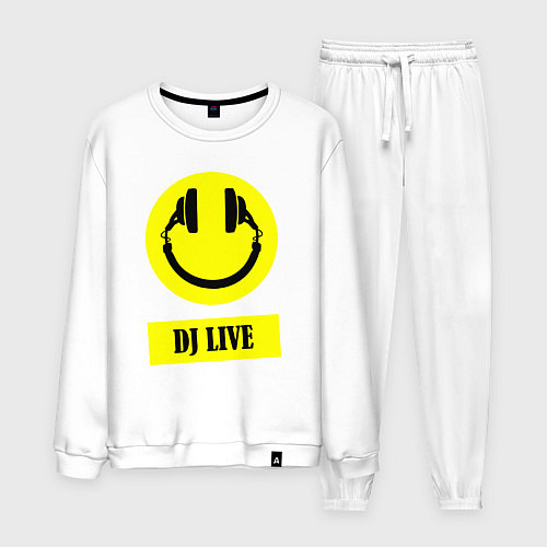 Мужской костюм Dj live / Белый – фото 1