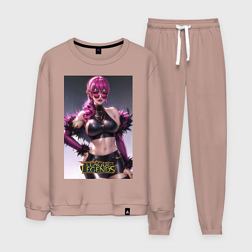 Мужской костюм Akali Kda League Of Legends / Пыльно-розовый – фото 1