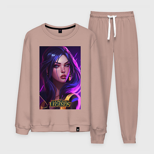 Мужской костюм League of Legends Kaisa Kda / Пыльно-розовый – фото 1