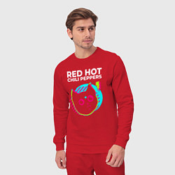 Костюм хлопковый мужской Red Hot Chili Peppers rock star cat, цвет: красный — фото 2