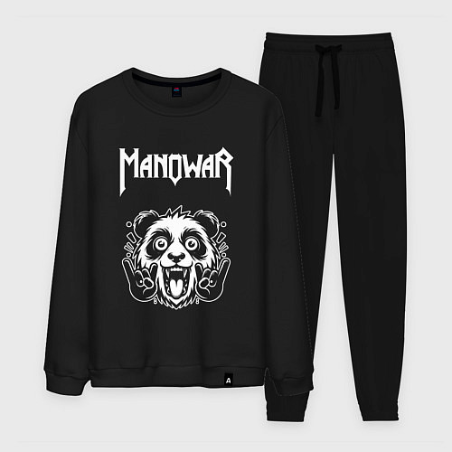 Мужской костюм Manowar rock panda / Черный – фото 1