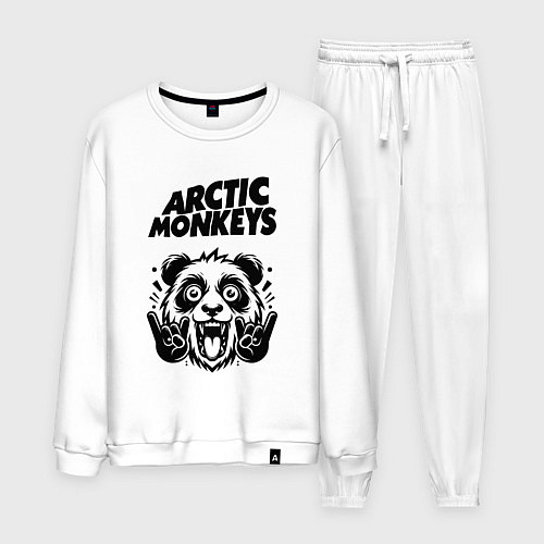 Мужской костюм Arctic Monkeys - rock panda / Белый – фото 1