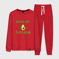 Костюм хлопковый мужской Avokado boss, цвет: красный
