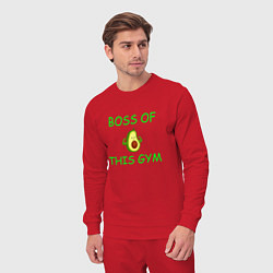 Костюм хлопковый мужской Avokado boss, цвет: красный — фото 2
