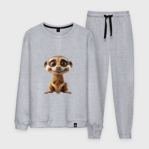 Мужской костюм Сурикат в стойке / Меланж – фото 1