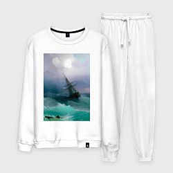 Мужской костюм Корабль среди бурного моря