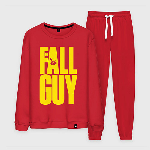 Мужской костюм The fall guy logo / Красный – фото 1