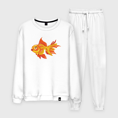 Мужской костюм Golden fish / Белый – фото 1