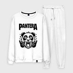 Костюм хлопковый мужской Pantera - rock panda, цвет: белый